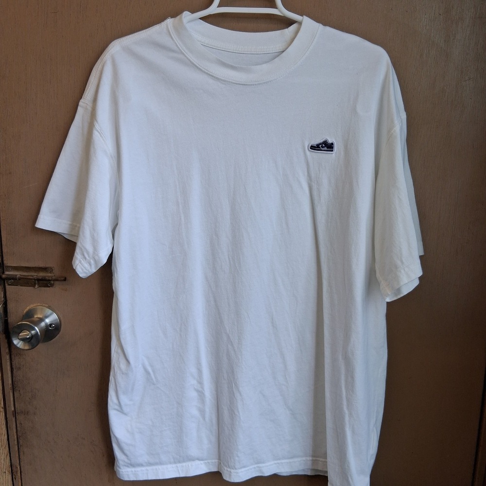 Nike Max90 Fit Embroidered Air Force T-Shirt Sz M Men's FV3751 100 White EUC